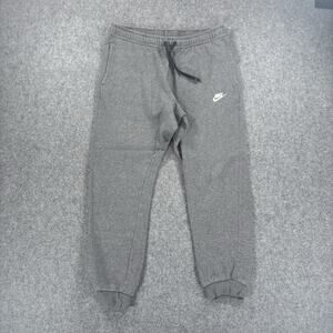 Nike Sportswear Club Fleece Joggers 804408-071 Dark Grey Heather Men’s Size M